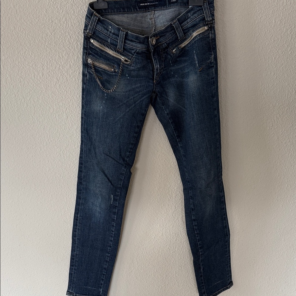 Miss Sixty Dark Blue Ankle Jeans